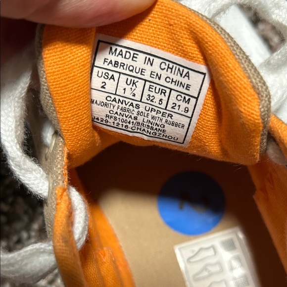 Polo by Ralph Lauren Kids Tan and Orange Sneakers (NWOT) - Picture 10 of 10